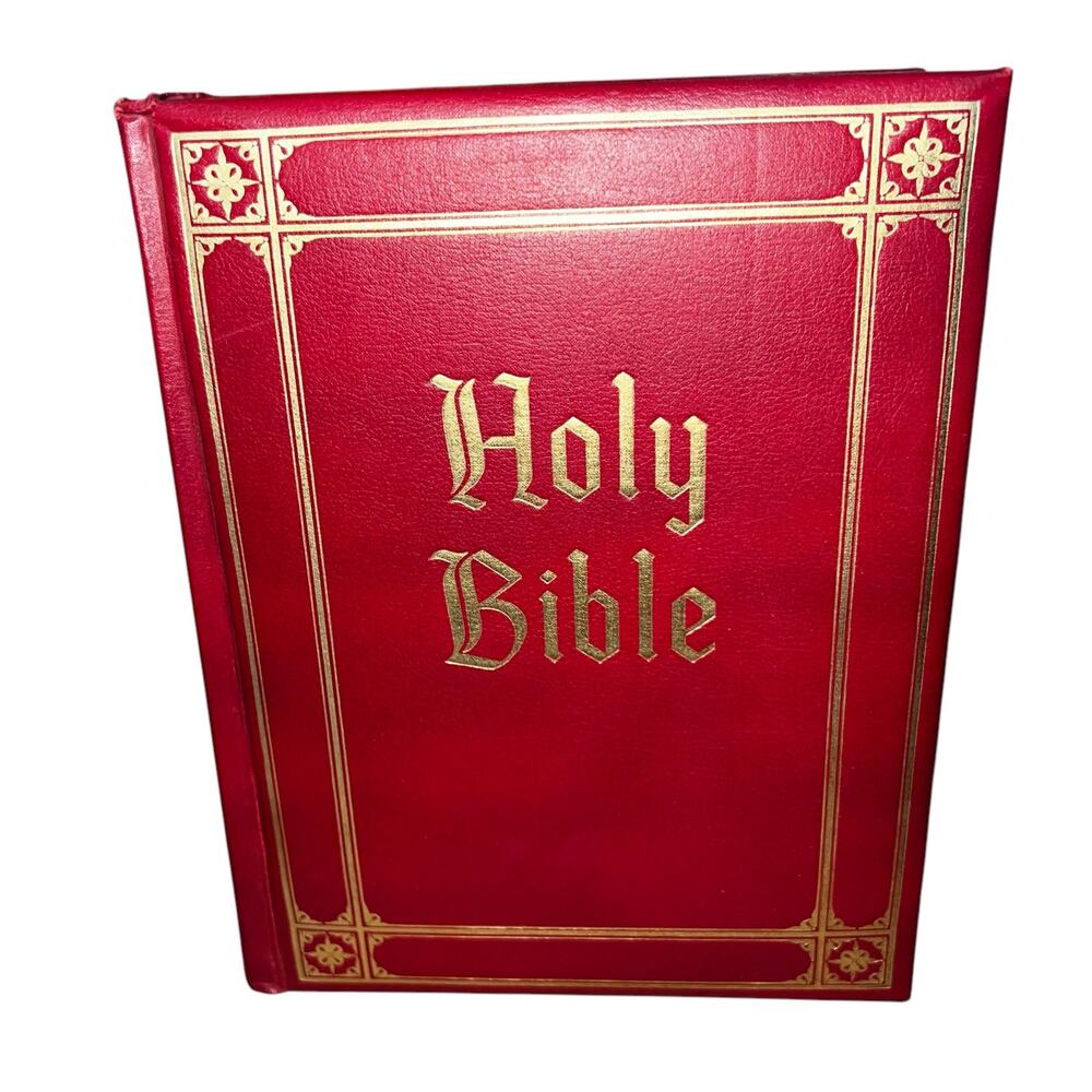 Holy Bible Guiding Light Edition King James Version 1960 Red, Gold Bible